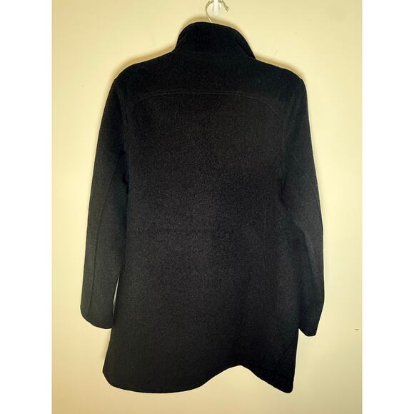 Pendleton Black Wool Womens Jacket Size M Full Zip and Snap Perfect Classic - Picture 3 of 13
